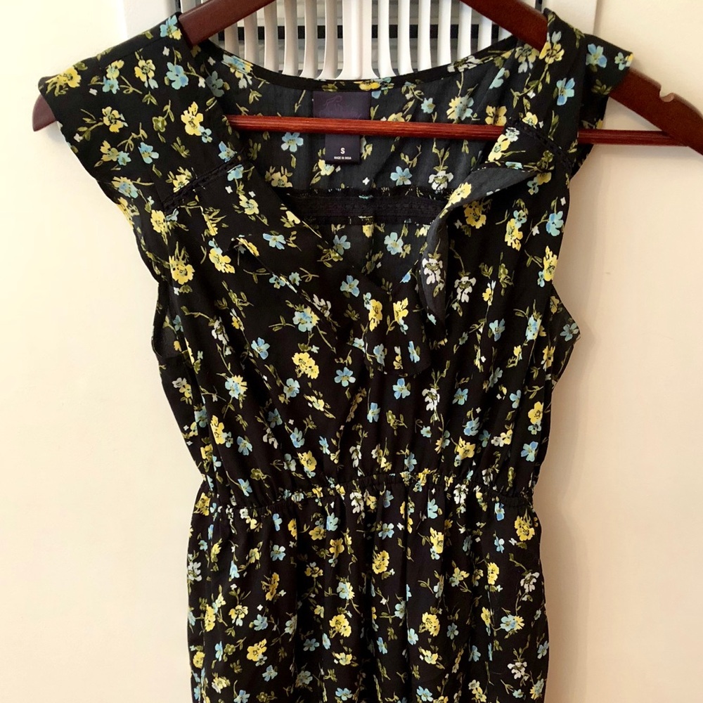 Maternity Dress, black floral